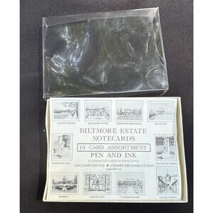 Biltmore Estate Asheville NC Note Cards Envelopes Sketches Pen & Ink MIB -C10